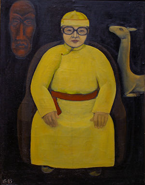 The father in the yellow