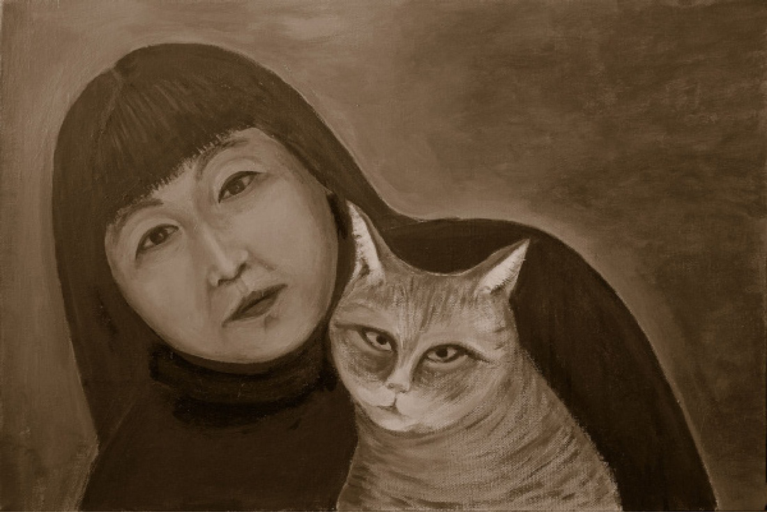 Indira Baldano - With cat