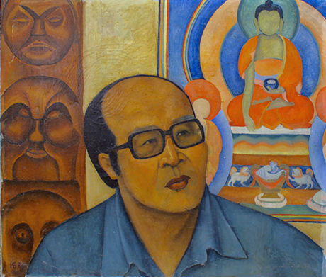 Portrait of the sculptor Serenzhab Baldano